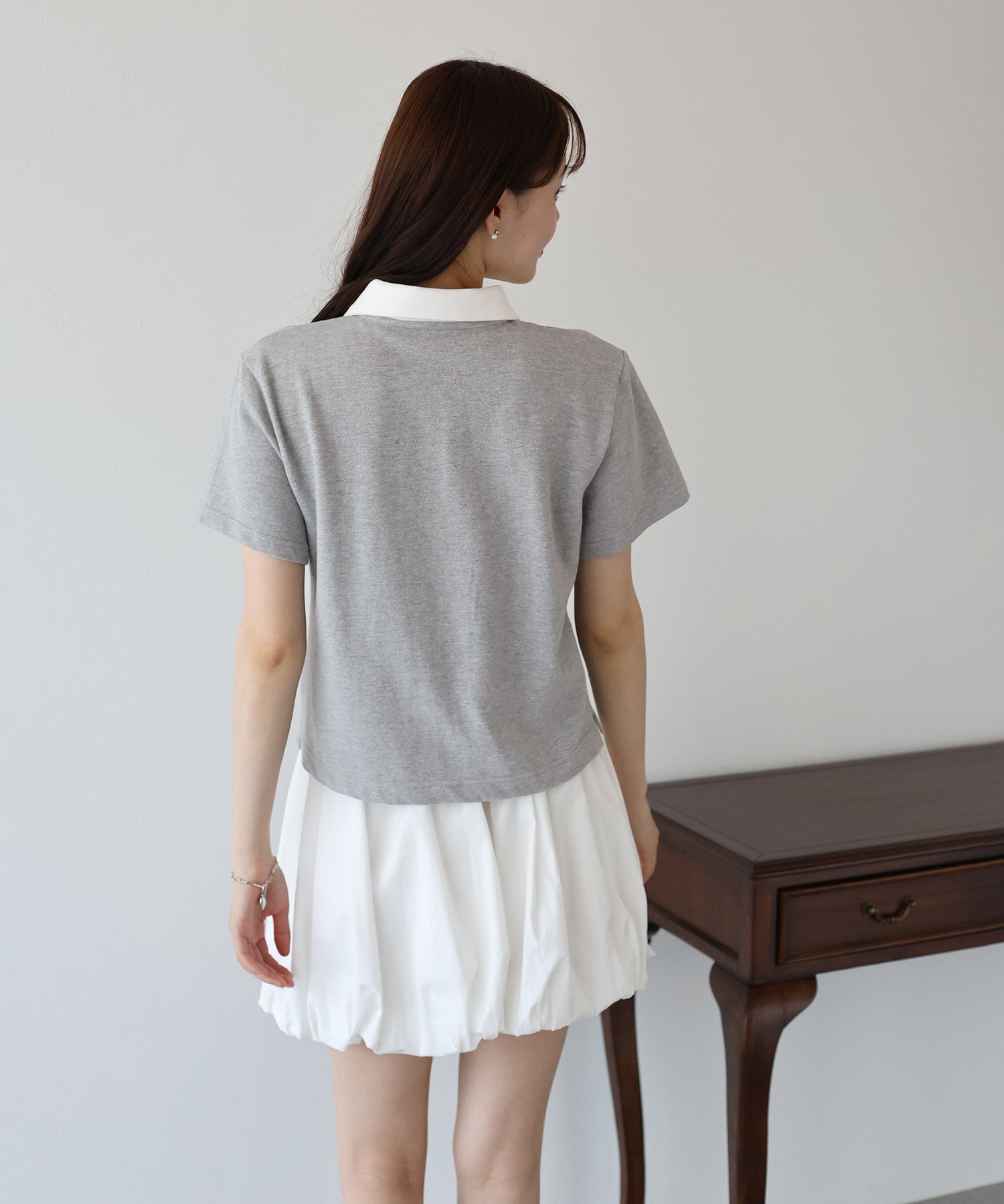 ブルーイースト BLUEEAST バイカラーポロシャツ (ブラウン) ブラウン