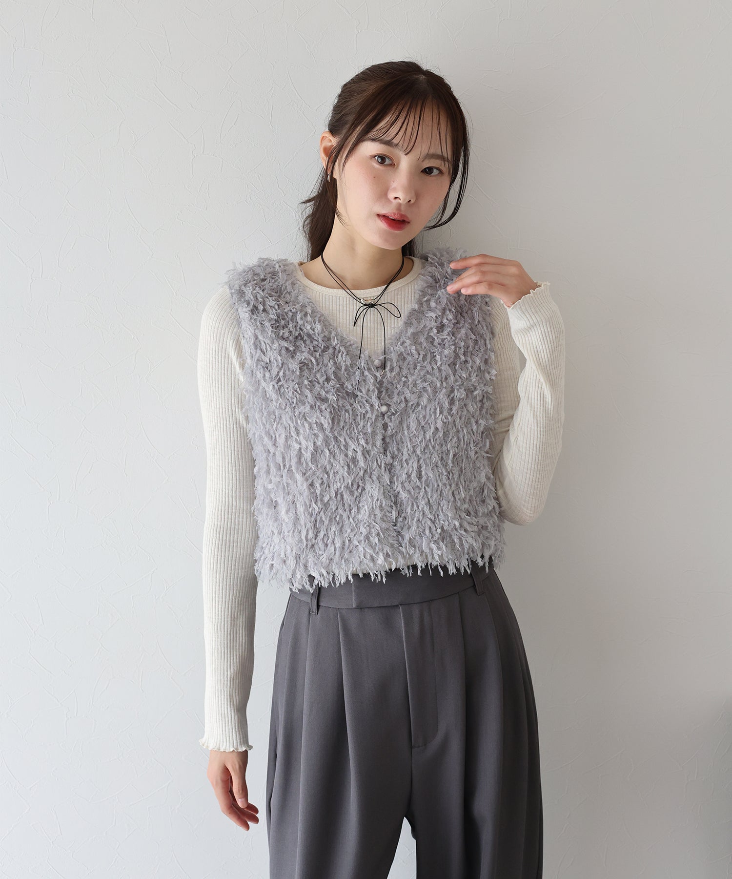 ブルーイースト BLUEEAST メロウカットソー (アイボリー) アイボリー
