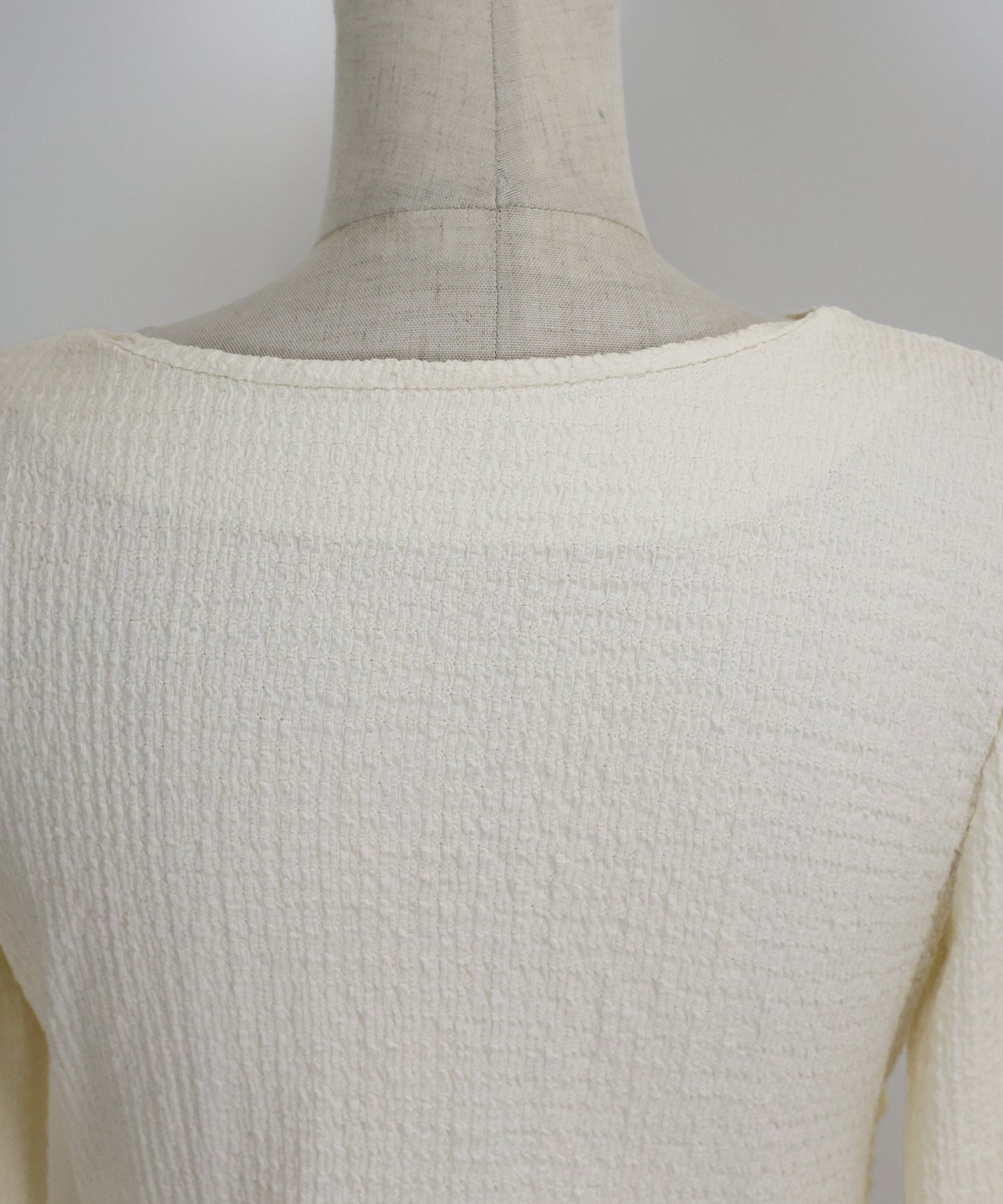 ブルーイースト BLUEEAST サイドタックジャガードカットソー (アイボリー) アイボリー