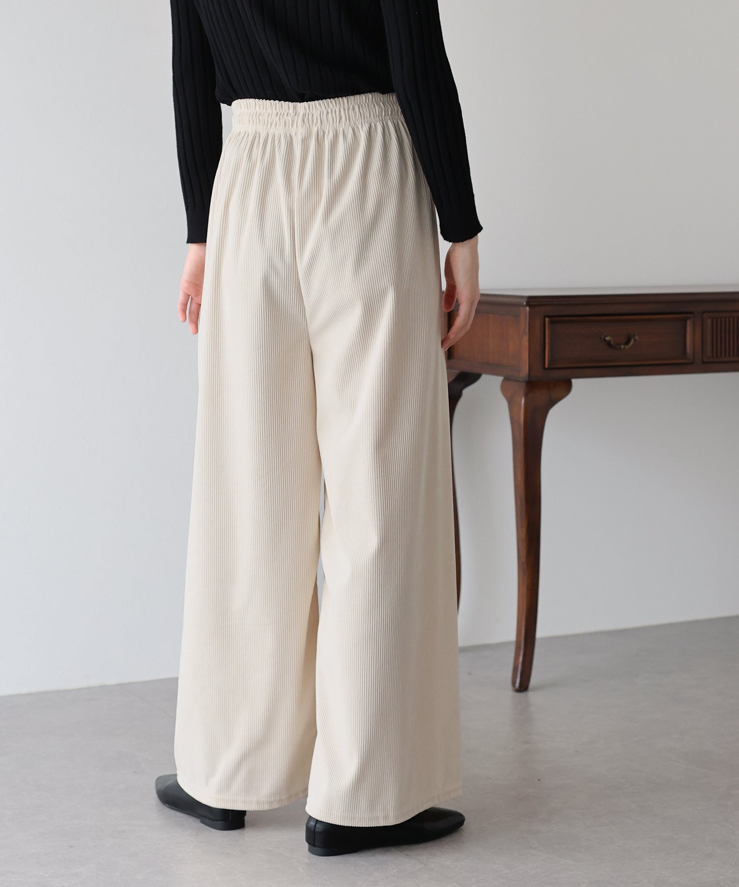 ブルーイースト BLUEEAST コーデュロイイージーパンツ (ブラック) ブラック