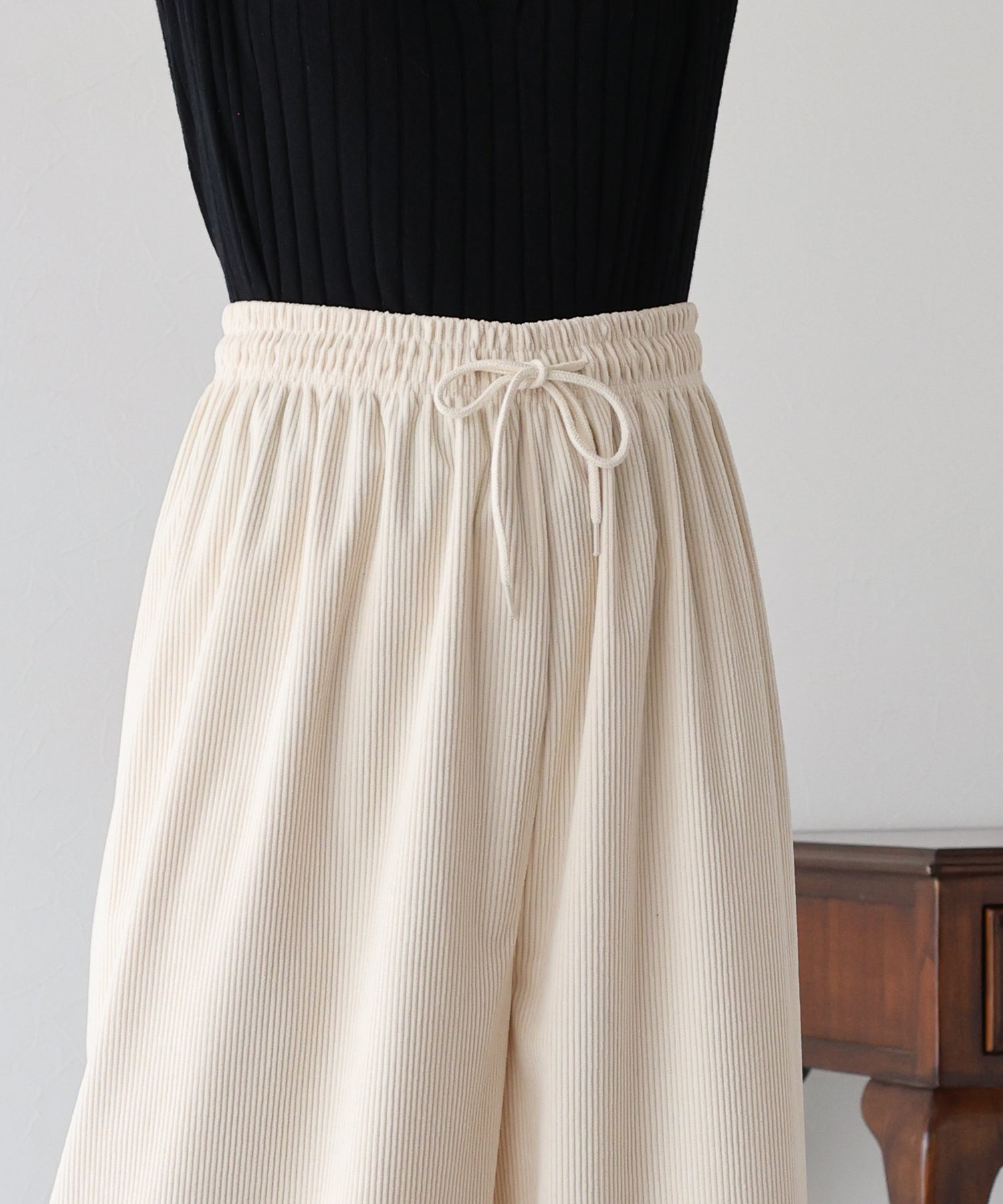 ブルーイースト BLUEEAST コーデュロイイージーパンツ (ブラック) ブラック