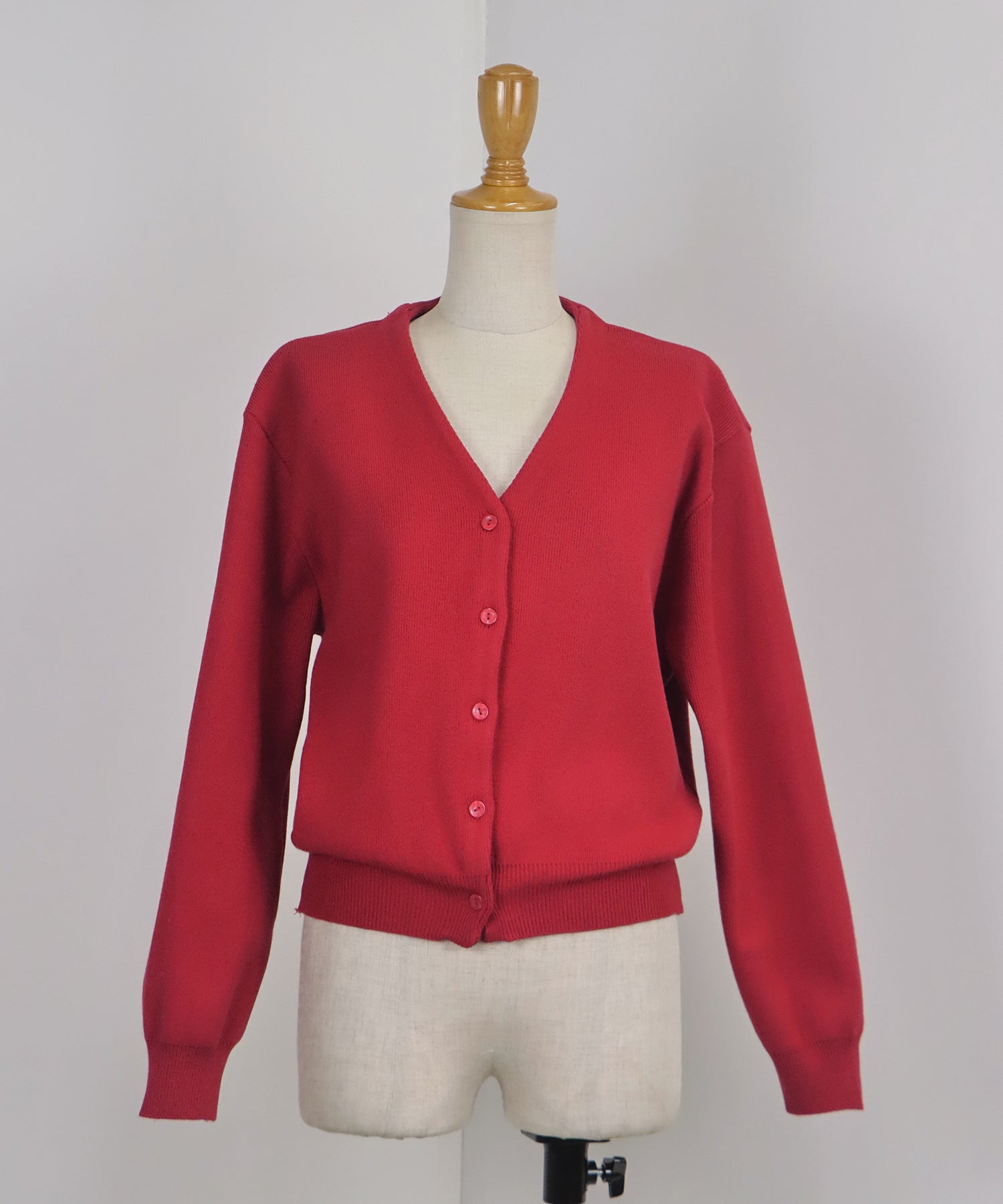 ブルーイースト BLUEEAST もちもちダンボールニットカーディガン (レッド) レッド