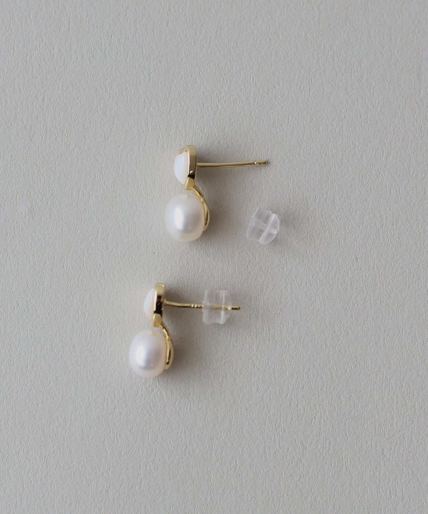 ジェーバイブルー J by blue クリアハート淡水パールピアス/ silver925 (ゴールド) ゴールド