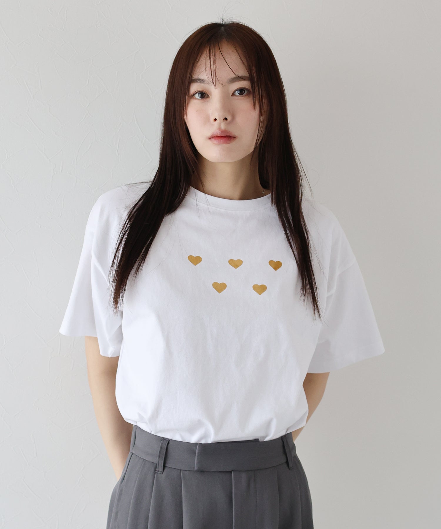 J by blue Heart Foil Print T-Shirt
