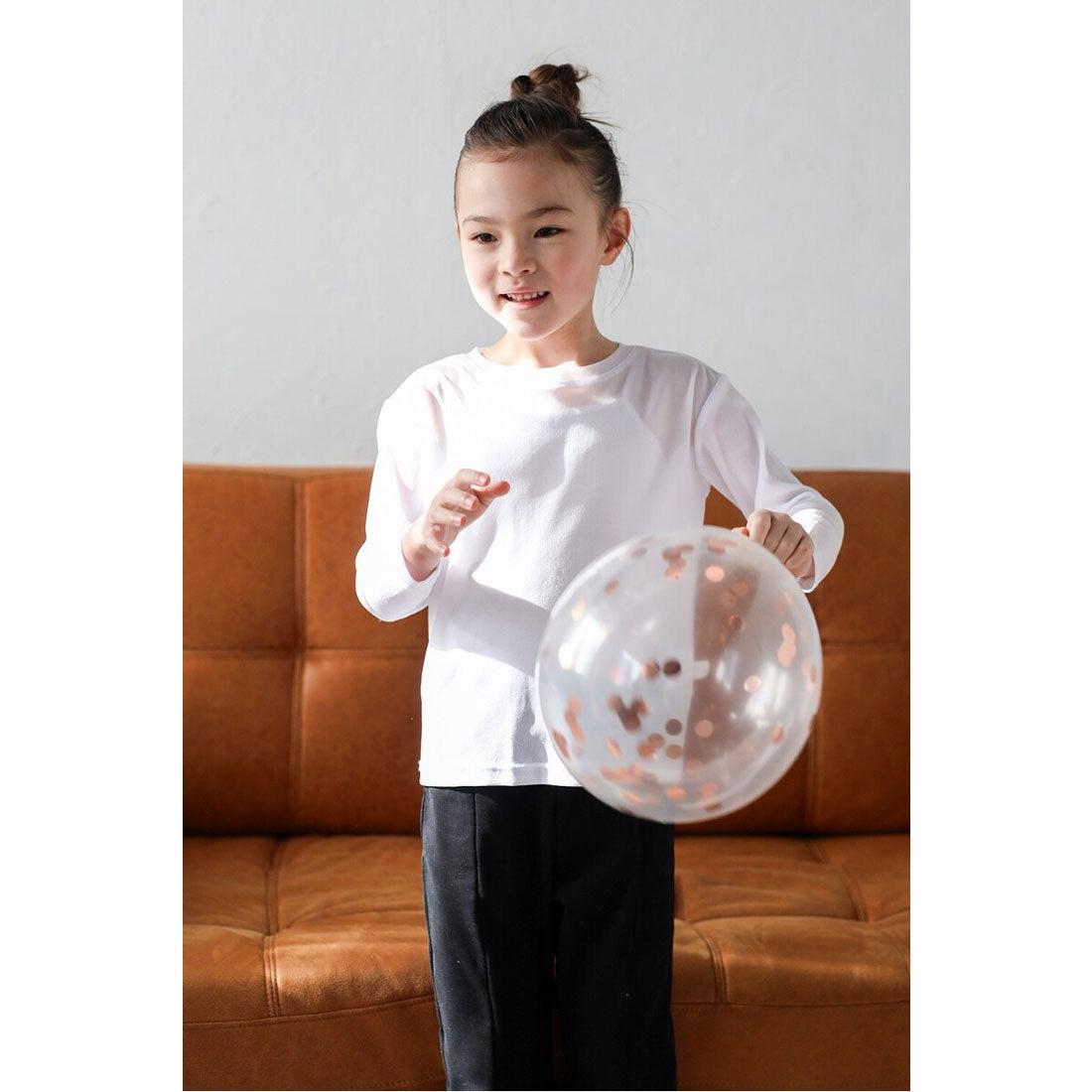 ボンジュールサガン BONJOUR SAGAN 【3-10才対応】シアークルーネックプルオーバー (OFF-WHITE) OFF-WHITE