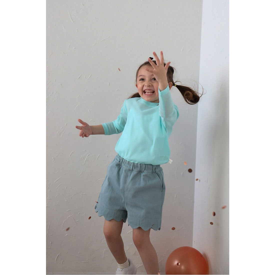 ボンジュールサガン BONJOUR SAGAN 【3-10才対応】シアークルーネックプルオーバー (OFF-WHITE) OFF-WHITE