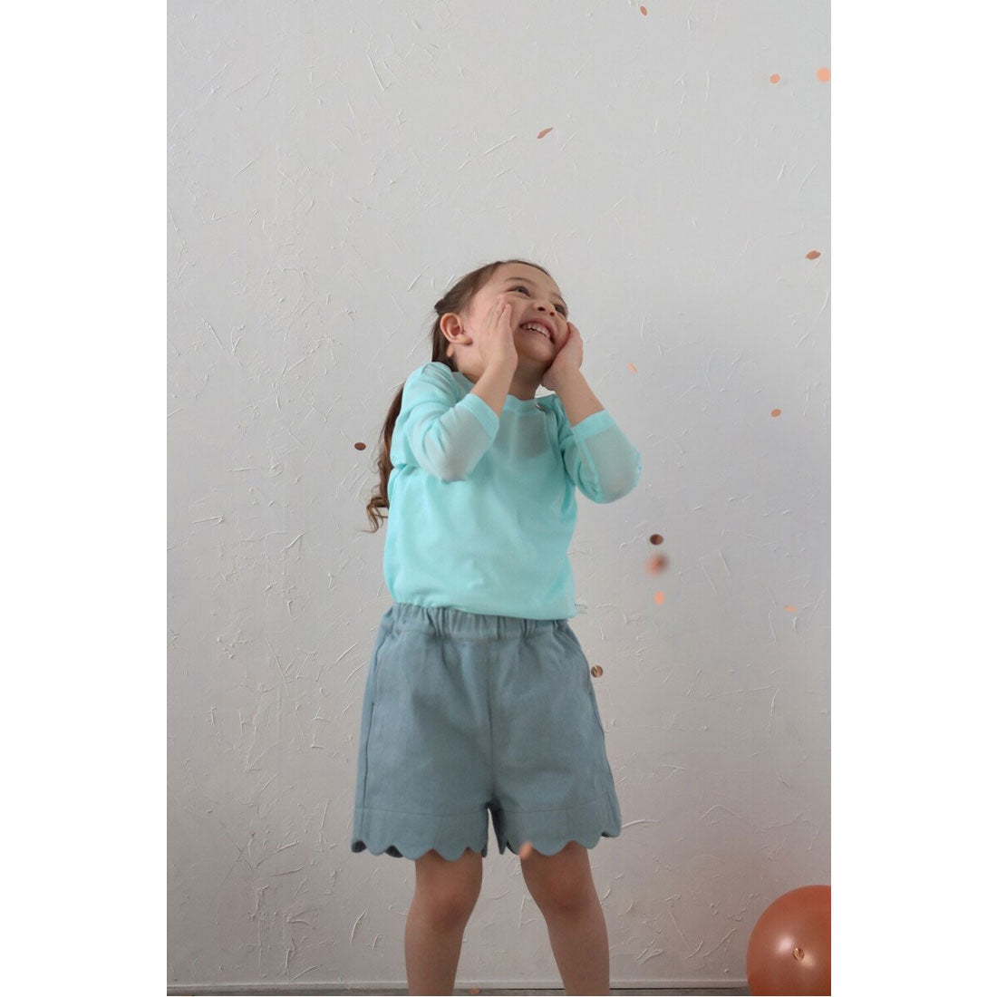 ボンジュールサガン BONJOUR SAGAN 【3-10才対応】シアークルーネックプルオーバー (OFF-WHITE) OFF-WHITE