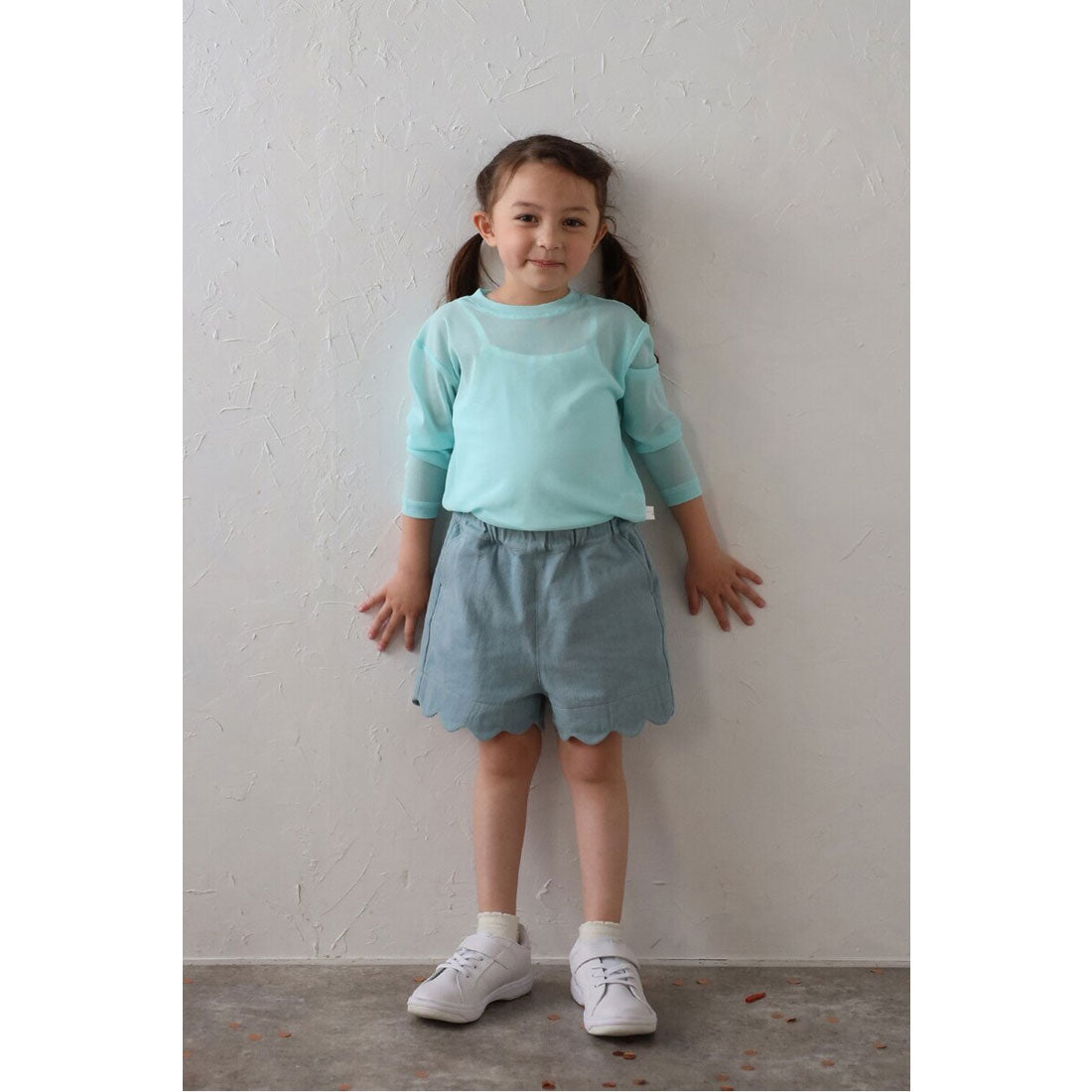 ボンジュールサガン BONJOUR SAGAN 【3-10才対応】シアークルーネックプルオーバー (OFF-WHITE) OFF-WHITE