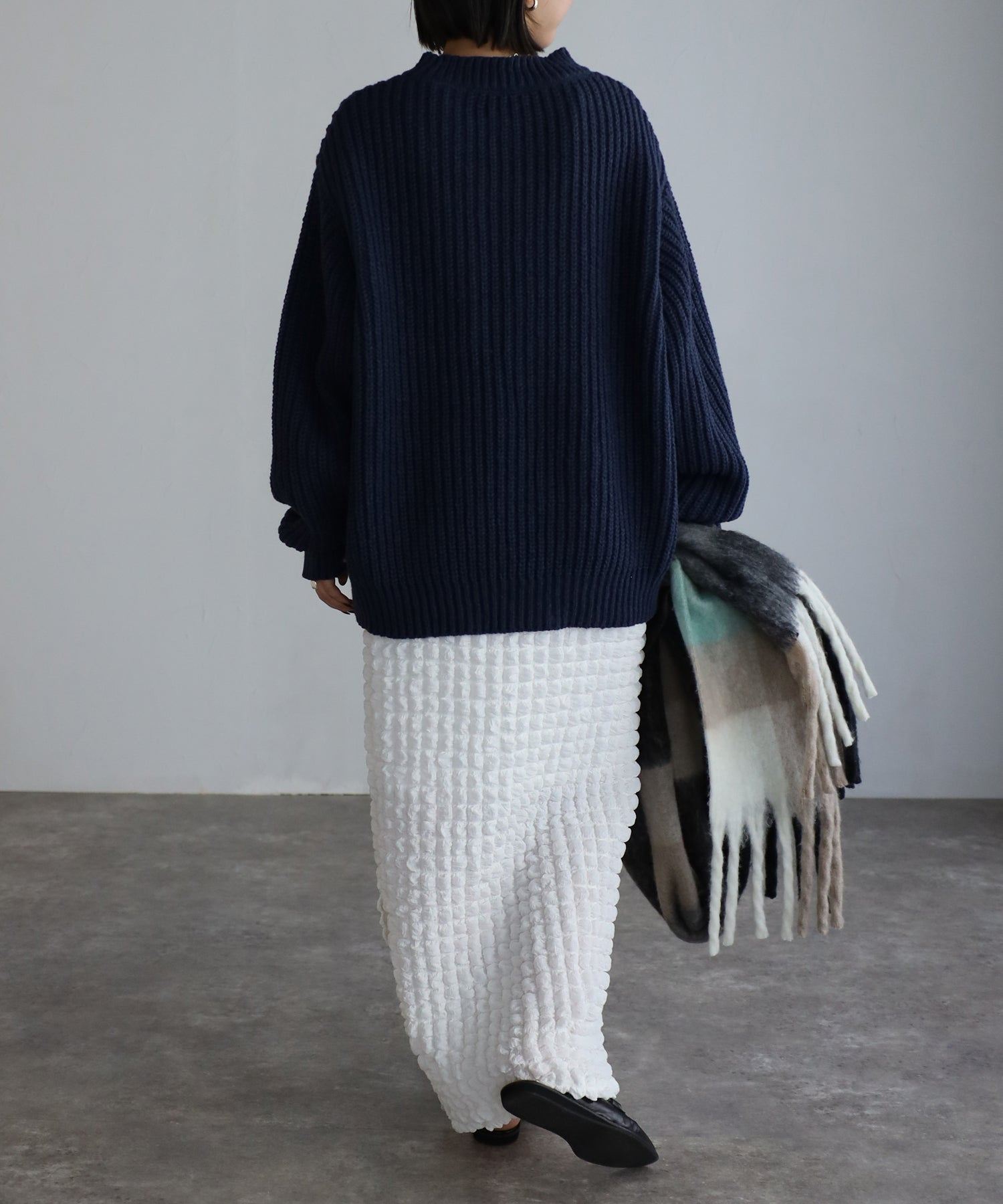 ボンジュールサガン BONJOUR SAGAN ポップコーンタイトスカート (off-white) off-white