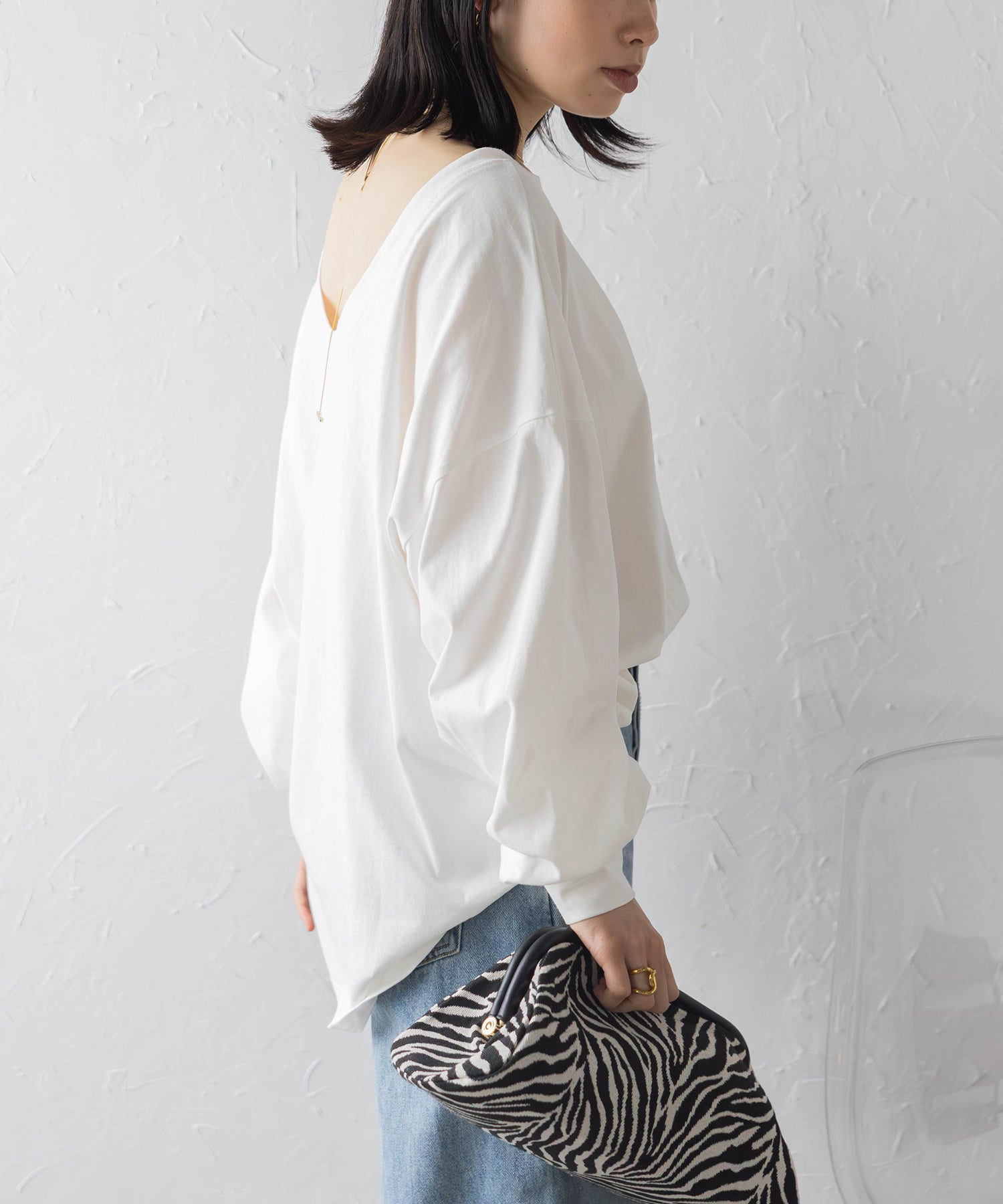 ボンジュールサガン BONJOUR SAGAN バックオープンプルオーバー (PINK) PINK