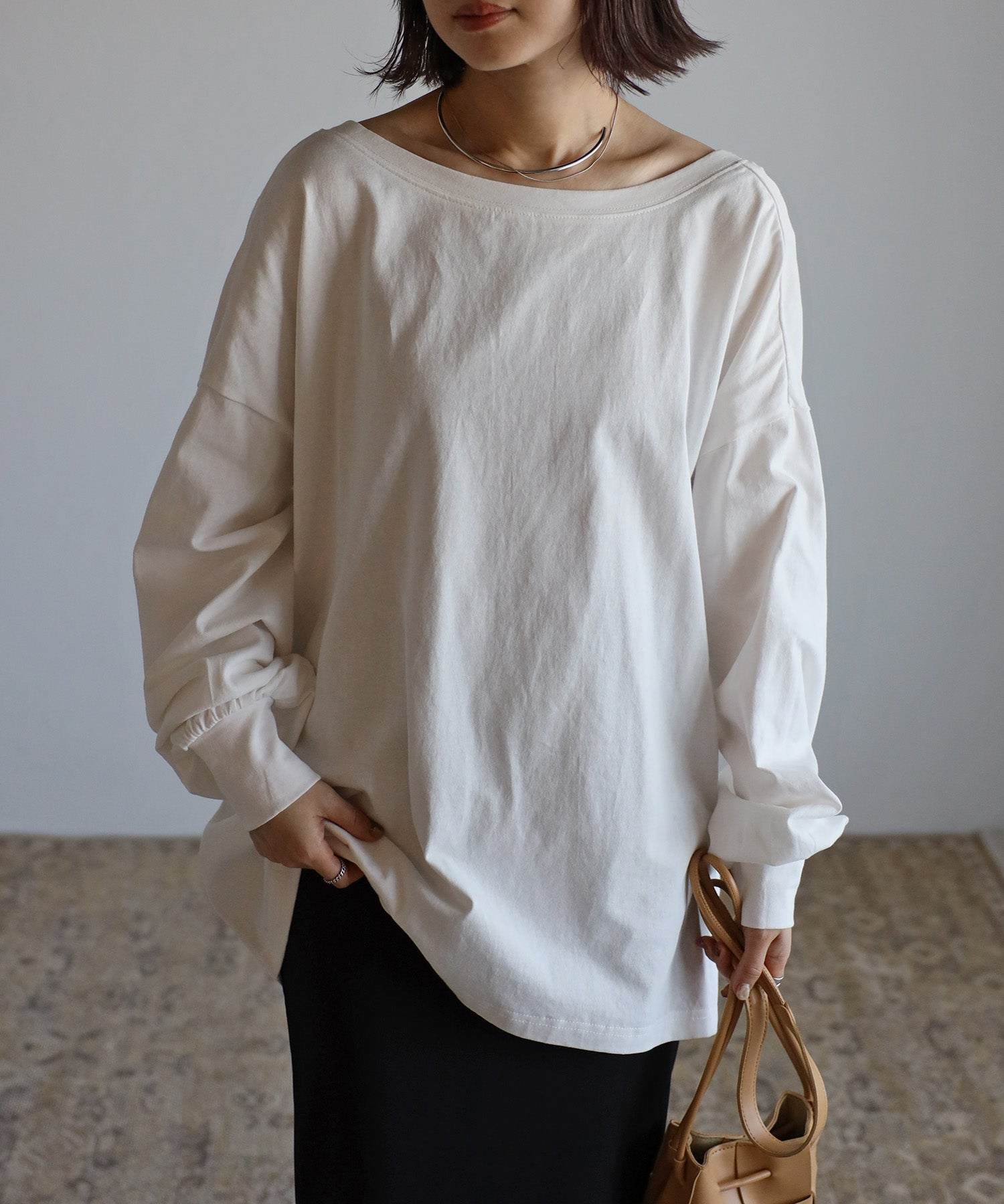 ボンジュールサガン BONJOUR SAGAN バックオープンプルオーバー (PINK) PINK