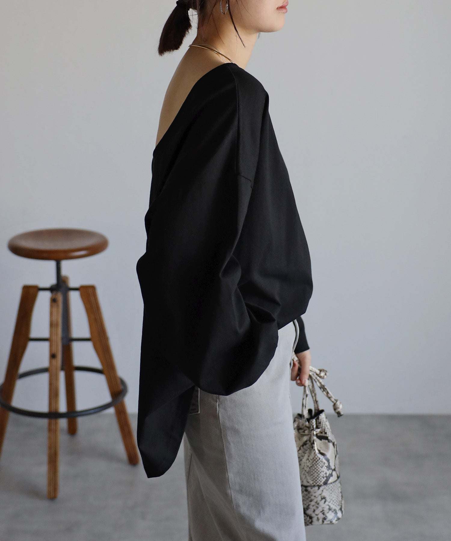 ボンジュールサガン BONJOUR SAGAN バックオープンプルオーバー (PINK) PINK