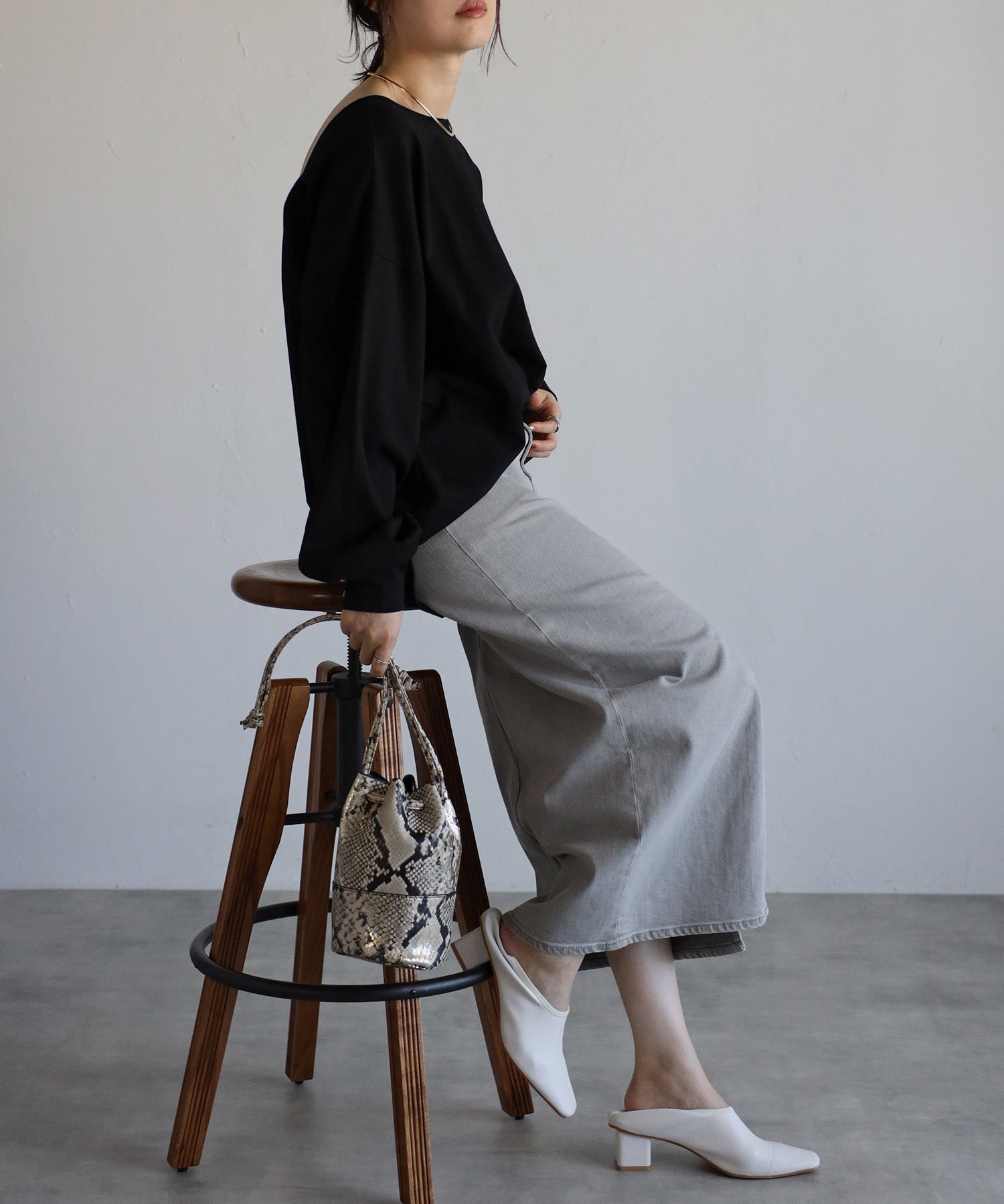 ボンジュールサガン BONJOUR SAGAN バックオープンプルオーバー (PINK) PINK