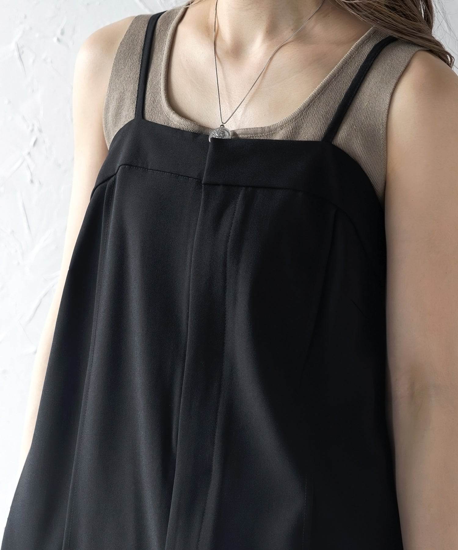 ボンジュールサガン BONJOUR SAGAN センターシームキャミサロペット