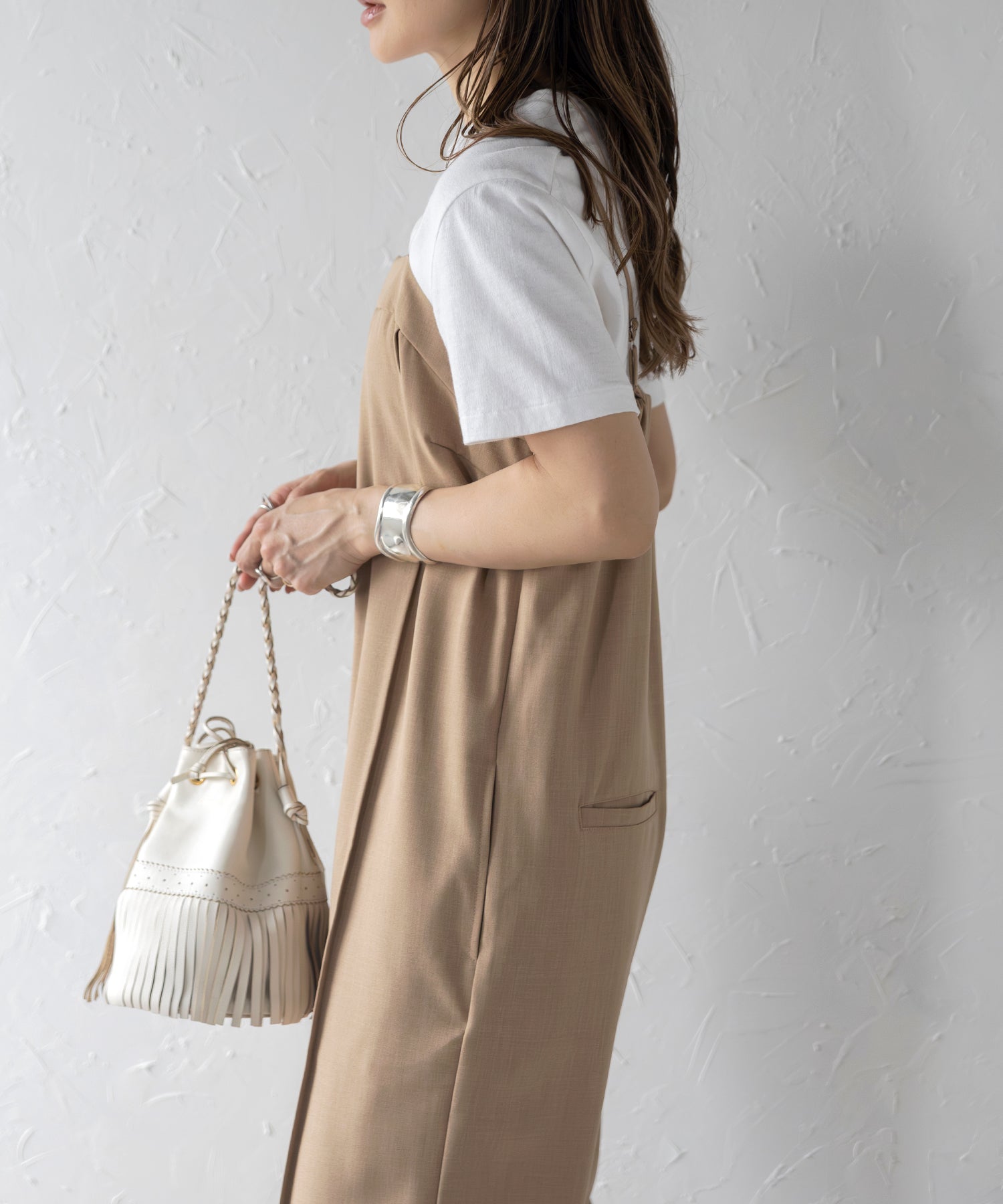 ボンジュールサガン BONJOUR SAGAN センターシームキャミサロペット