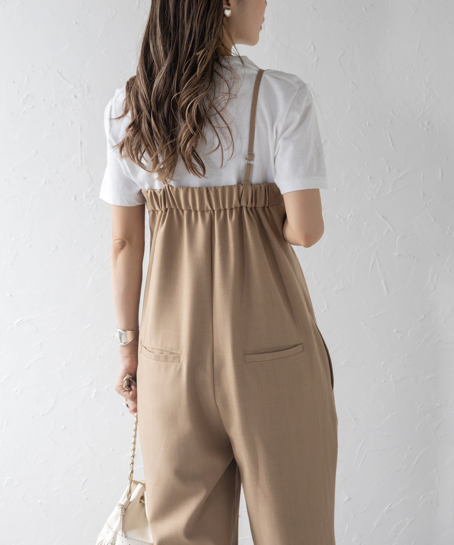 ボンジュールサガン BONJOUR SAGAN センターシームキャミサロペット