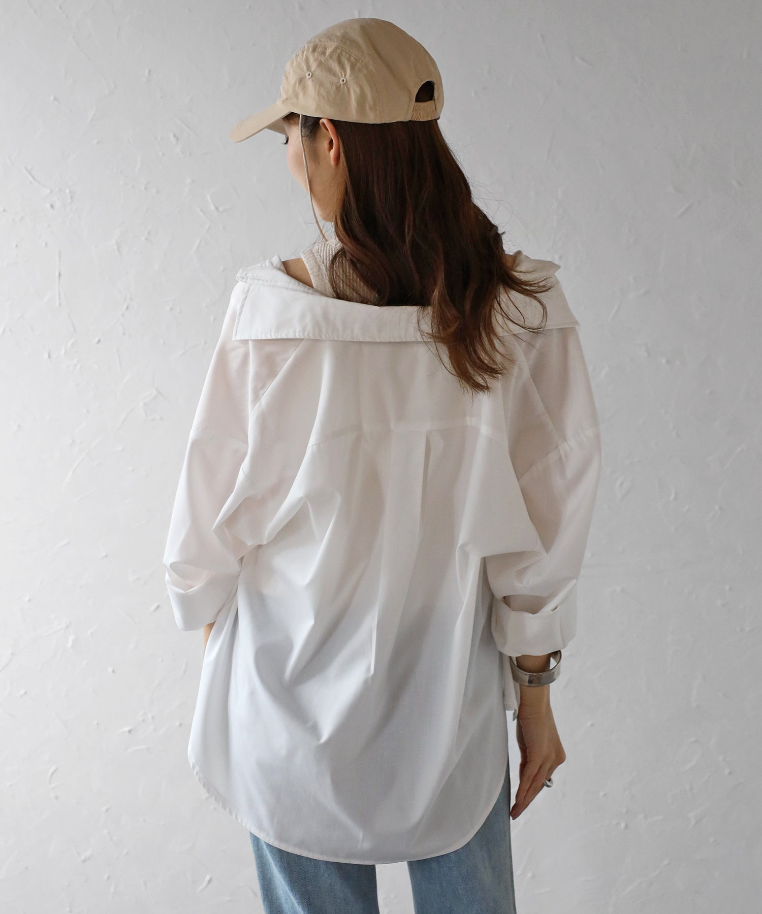 ボンジュールサガン BONJOUR SAGAN 2WAYキャミソールビスチェシャツ