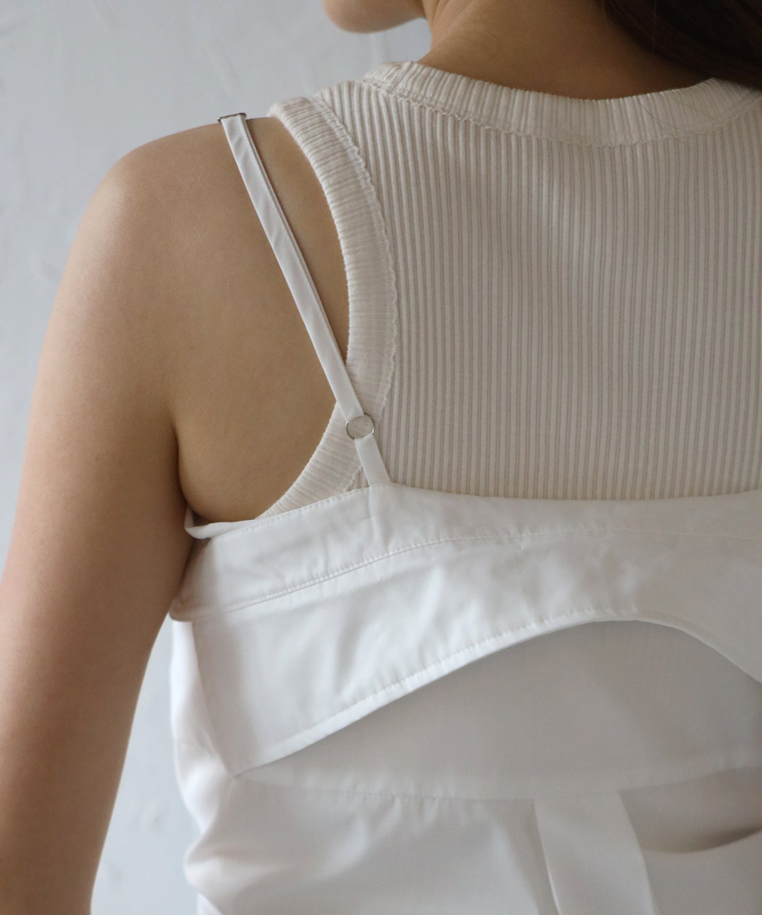 ボンジュールサガン BONJOUR SAGAN 2WAYキャミソールビスチェシャツ