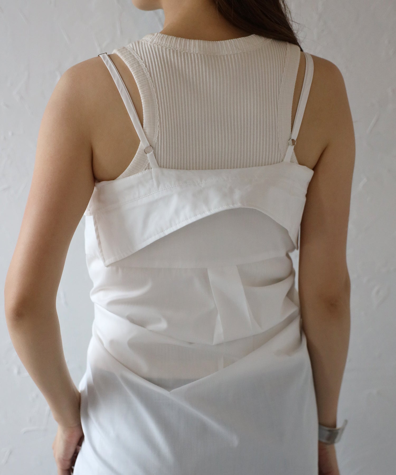 ボンジュールサガン BONJOUR SAGAN 2WAYキャミソールビスチェシャツ