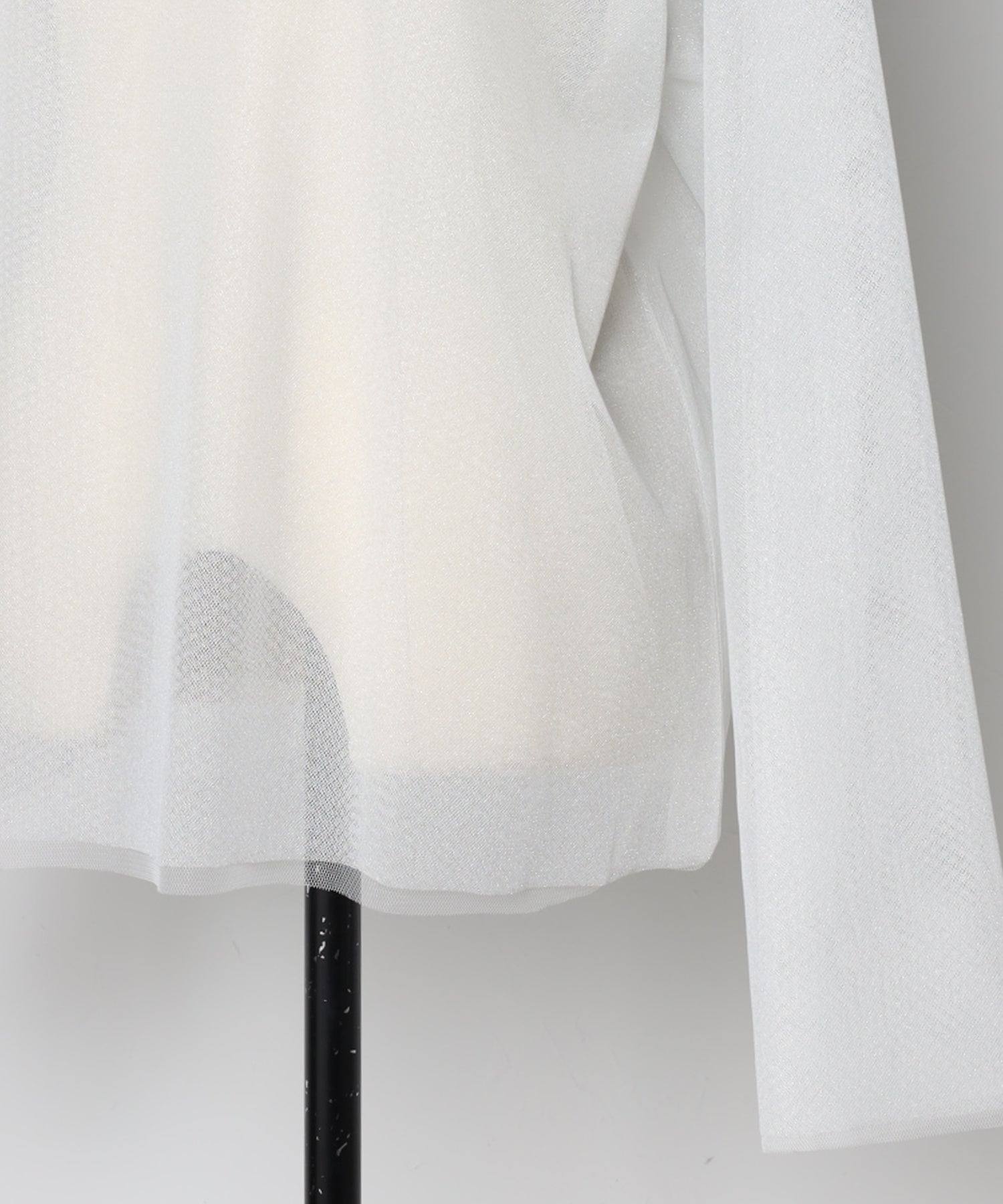 ボンジュールサガン BONJOUR SAGAN ラメチュールレイヤードプルオーバー