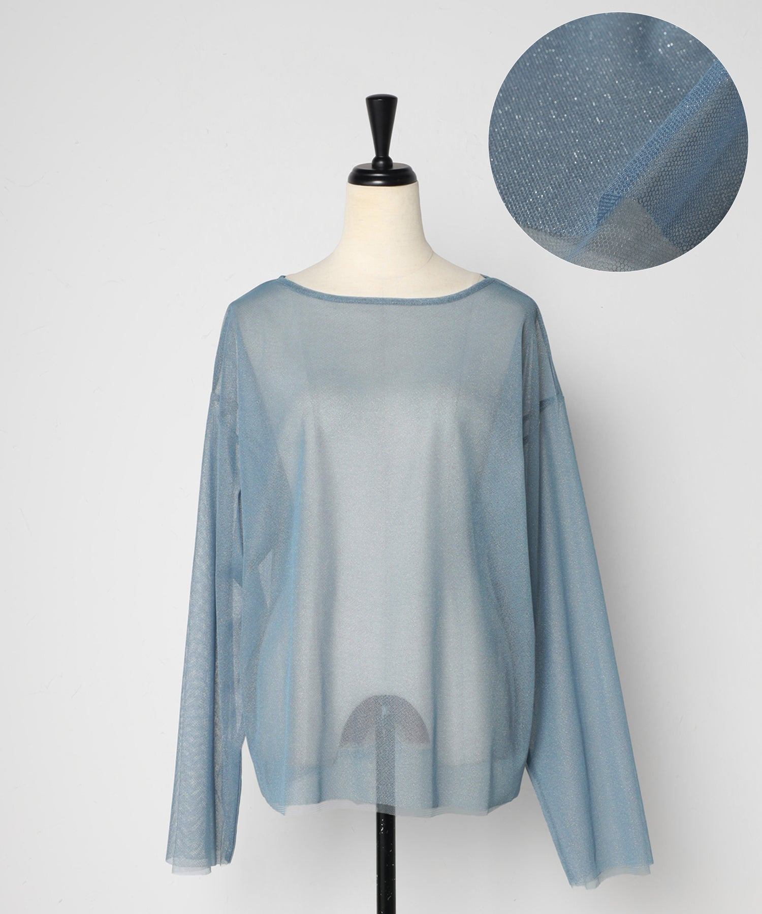 ボンジュールサガン BONJOUR SAGAN ラメチュールレイヤードプルオーバー