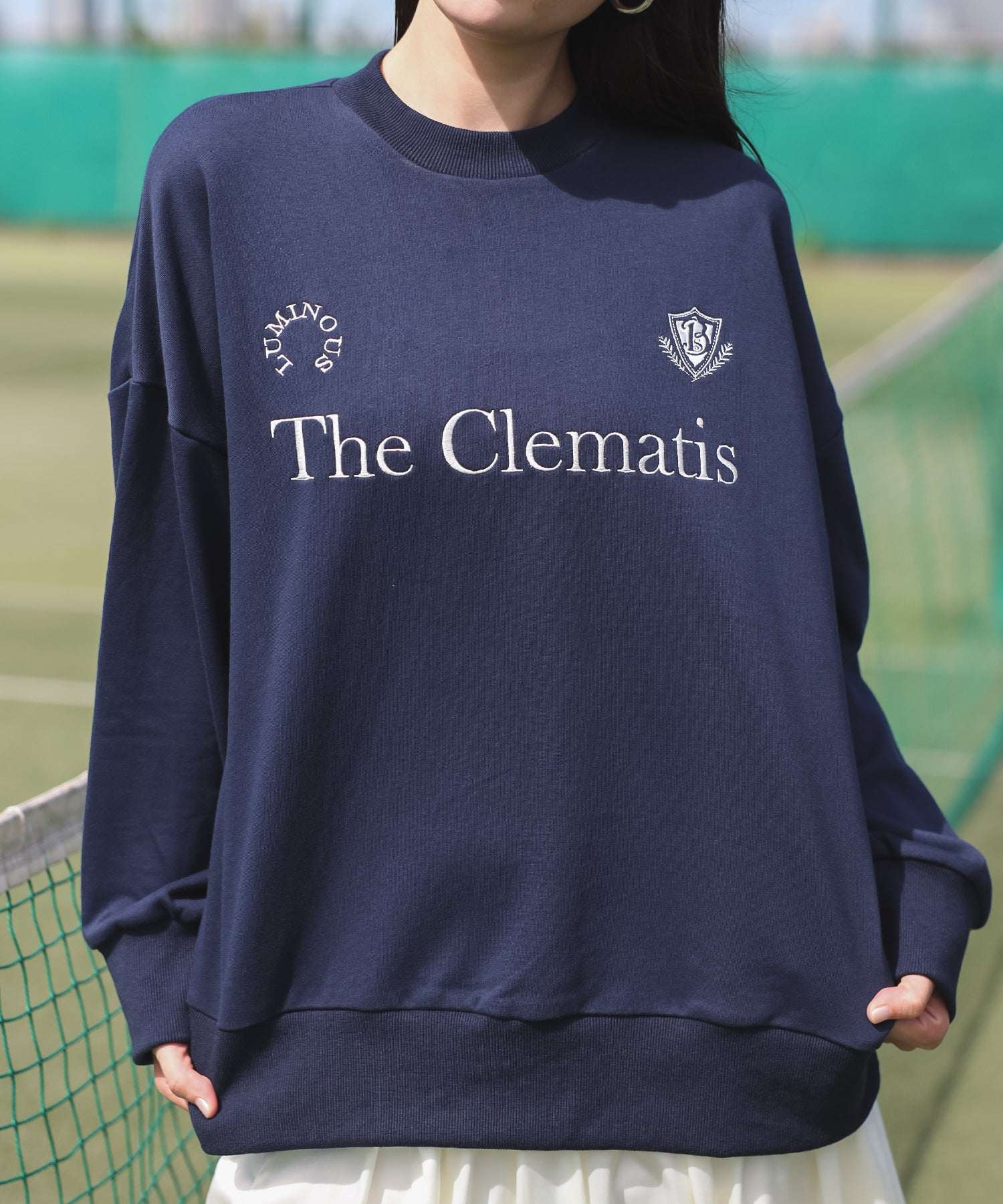 波恩茲爾·薩岡 BONJOUR SAGAN 遊戲標誌刺繡衛衣