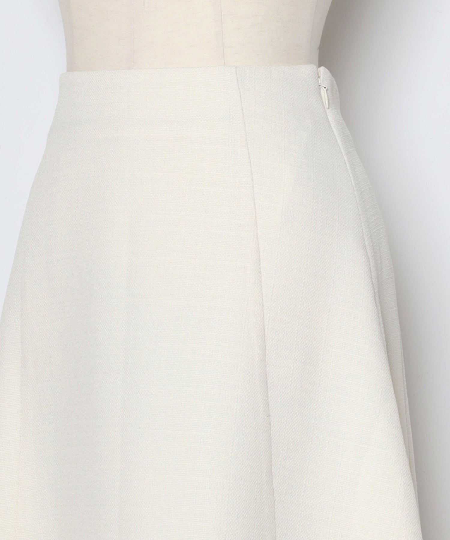 ボンジュールサガン BONJOUR SAGAN ライトツイードフレアロングスカート (IVORY) IVORY