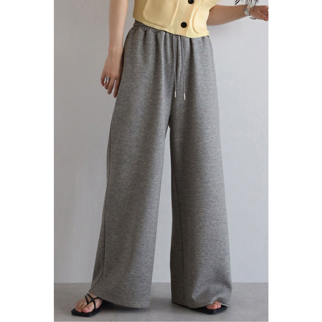 ボンジュールサガン BONJOUR SAGAN marshmallow sweat straight pants / マシュマロスウェットストレートパンツ (OFF-WHITE) OFF-WHITE
