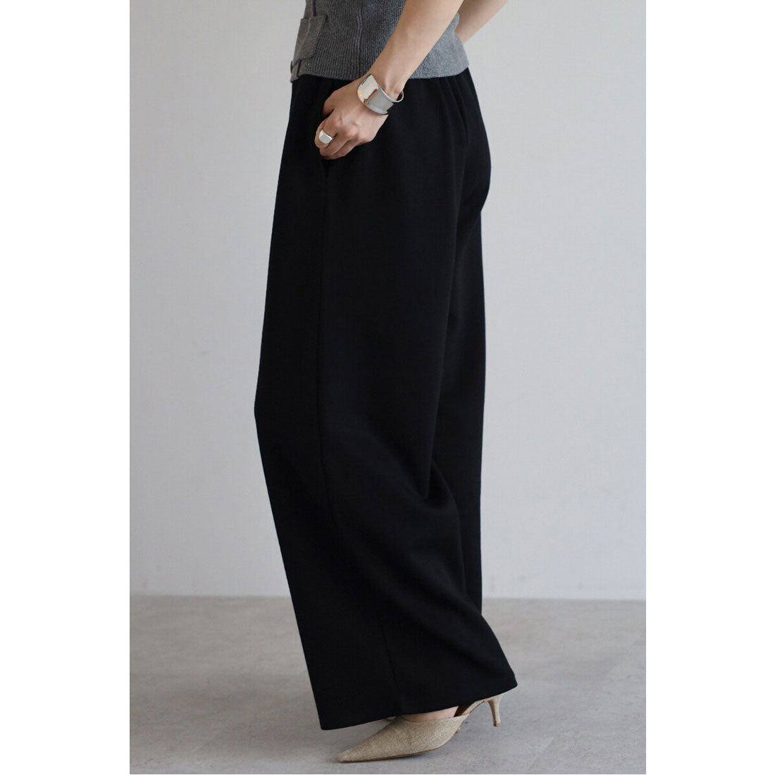 ボンジュールサガン BONJOUR SAGAN marshmallow sweat straight pants / マシュマロスウェットストレートパンツ (OFF-WHITE) OFF-WHITE