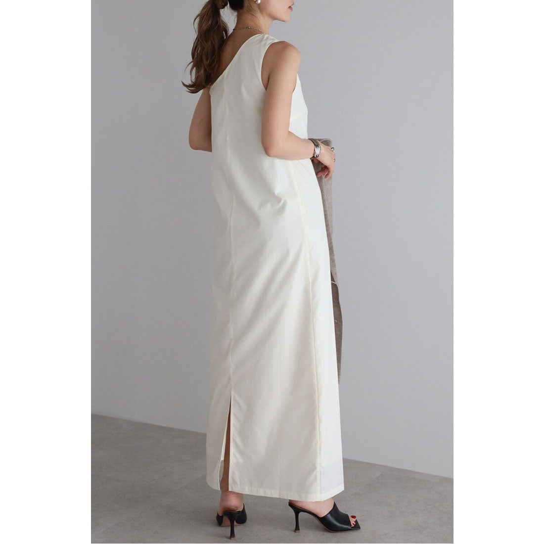 ボンジュールサガン BONJOUR SAGAN ワンショルダーロングワンピース (COCOA) COCOA