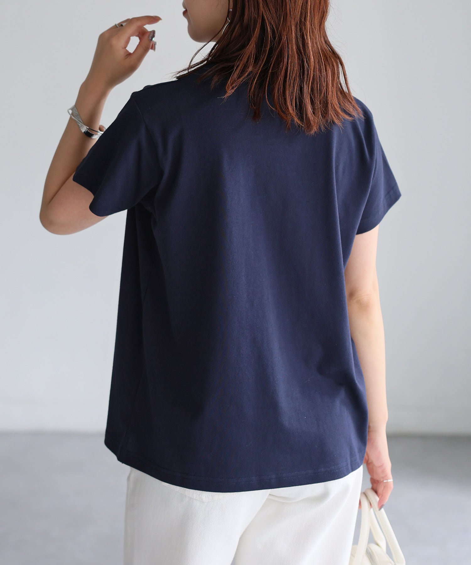 リベリー Riberry WINSOMEプリントレタリングTシャツ (ネイビー) ネイビー