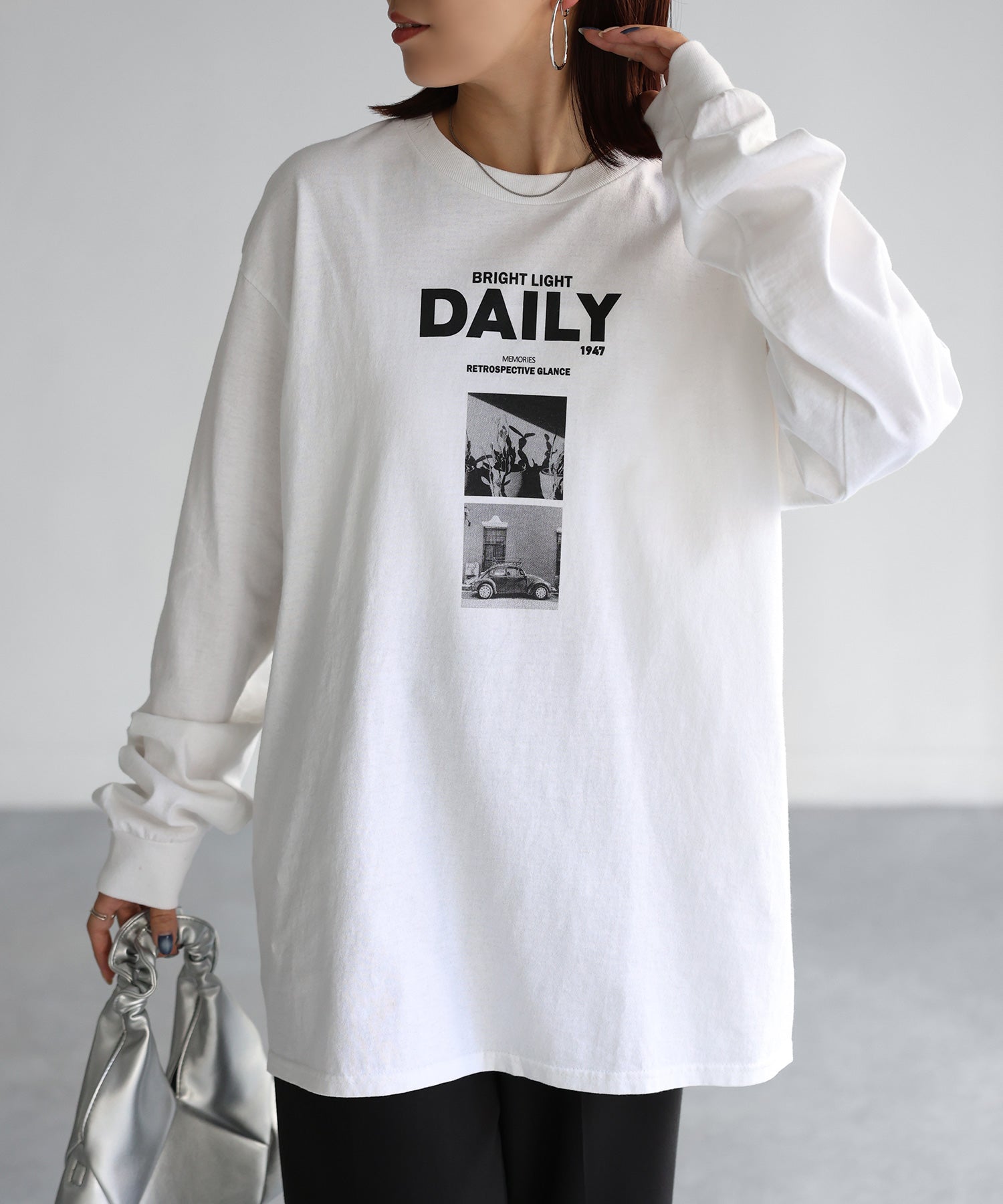 リベリー Riberry DAILYフォトプリントロンT (ホワイト) ホワイト