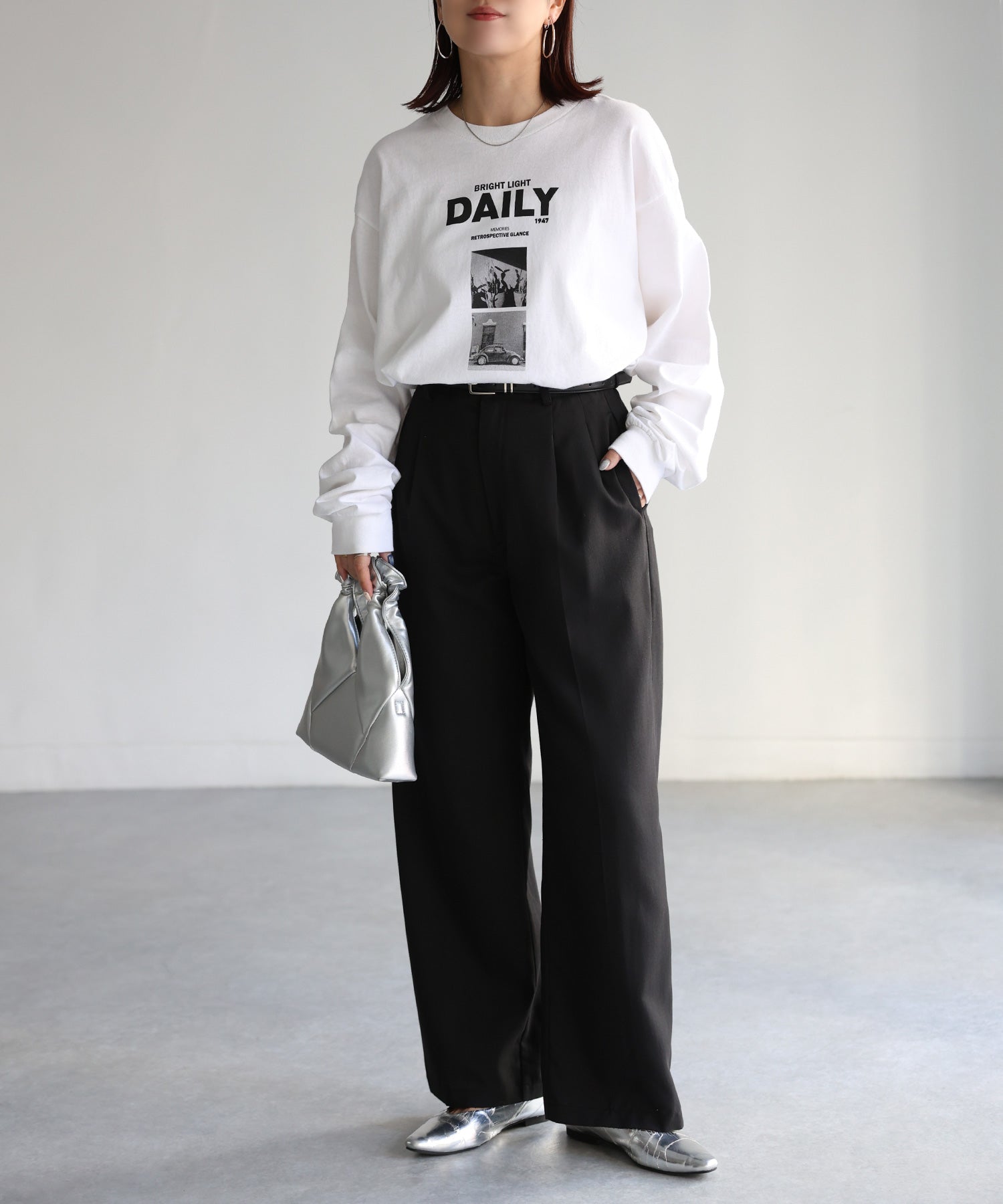 リベリー Riberry DAILYフォトプリントロンT (ホワイト) ホワイト