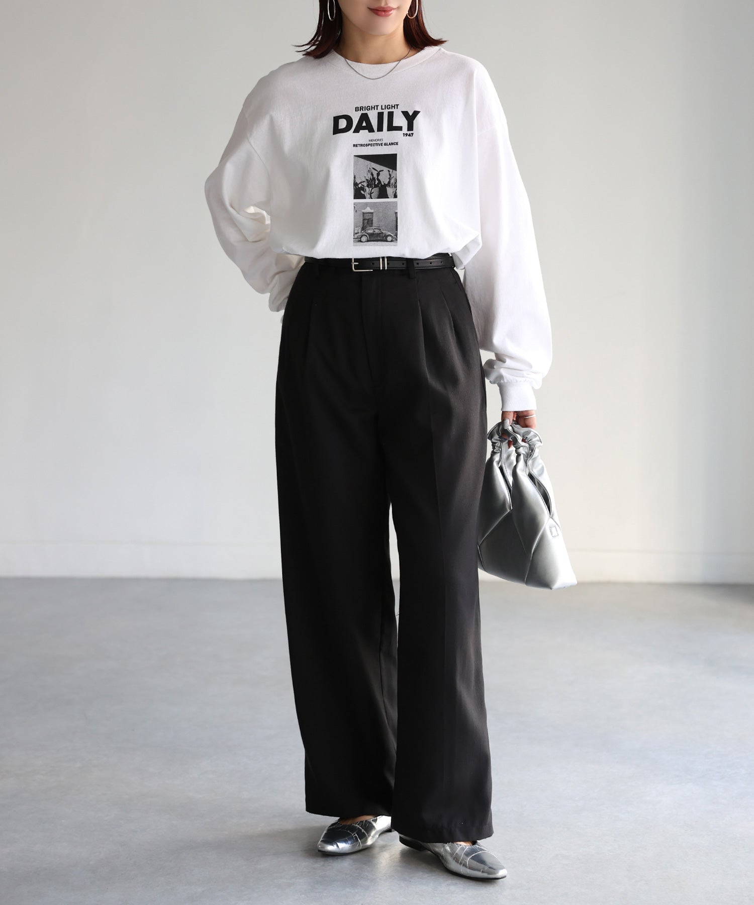 リベリー Riberry DAILYフォトプリントロンT (ホワイト) ホワイト