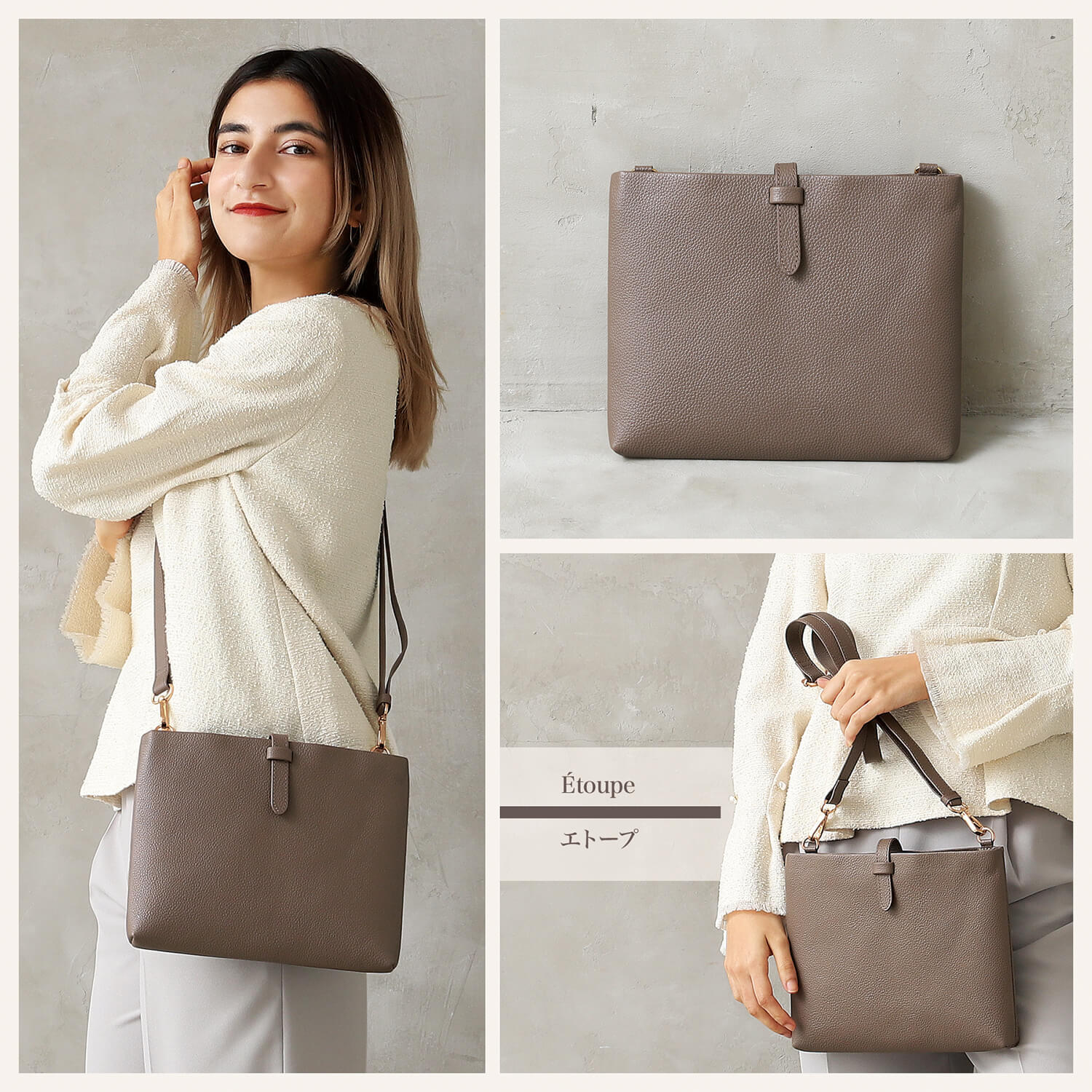 ブルーシンシア BLUE SINCERE 本革 レディース サコッシュ / Awis - アウィス -(メタリックシルバー) メタリックシルバー