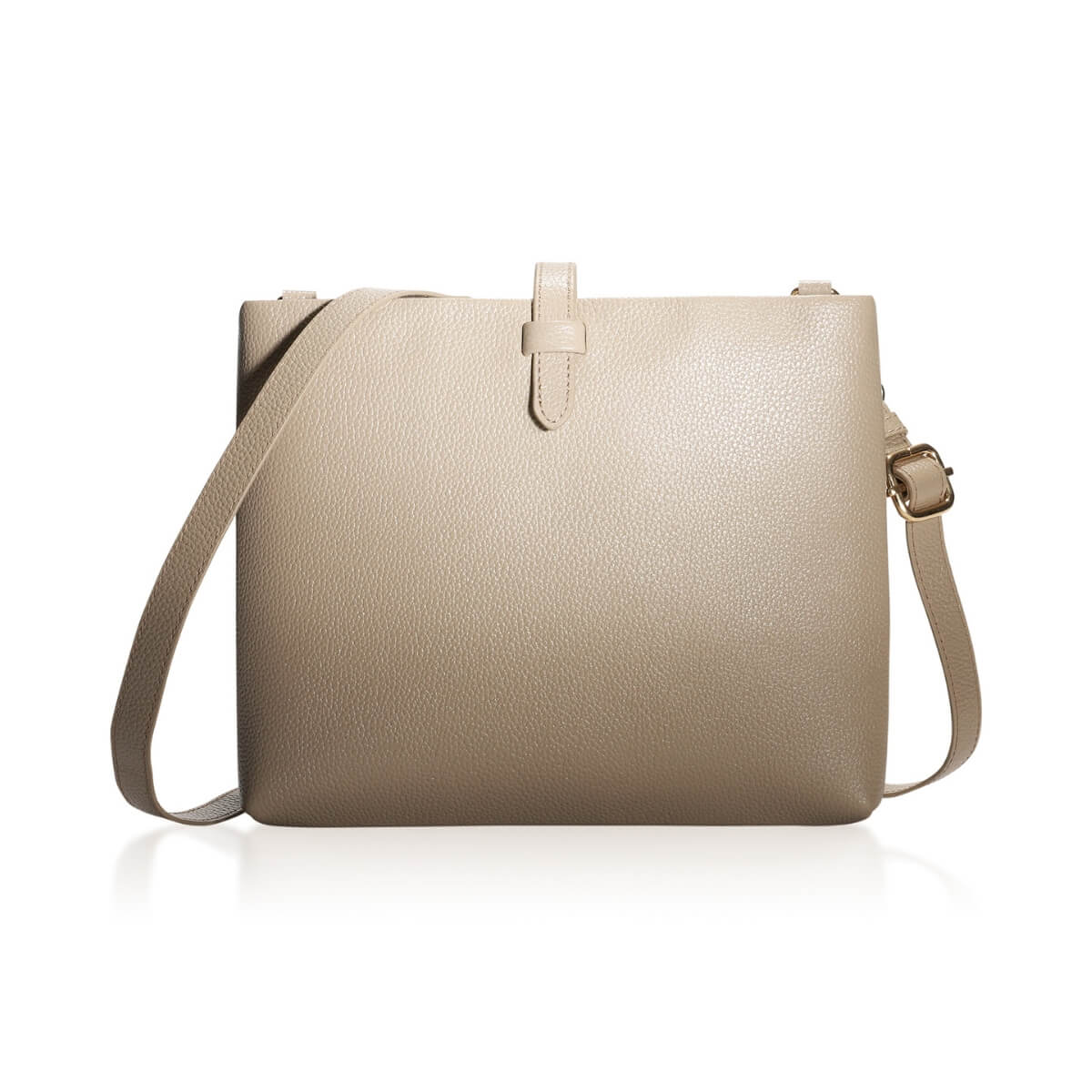 ブルーシンシア BLUE SINCERE 本革 レディース サコッシュ / Awis - アウィス -(グレージュ) グレージュ