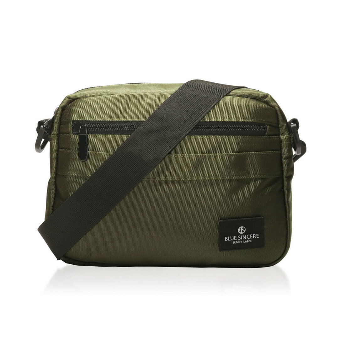 ブルーシンシア BLUE SINCERE ショルダーバッグ メンズ 撥水 軽量 7ポケット フラップレス 斜めがけ RFID スキミング防止 (グリーン) グリーン