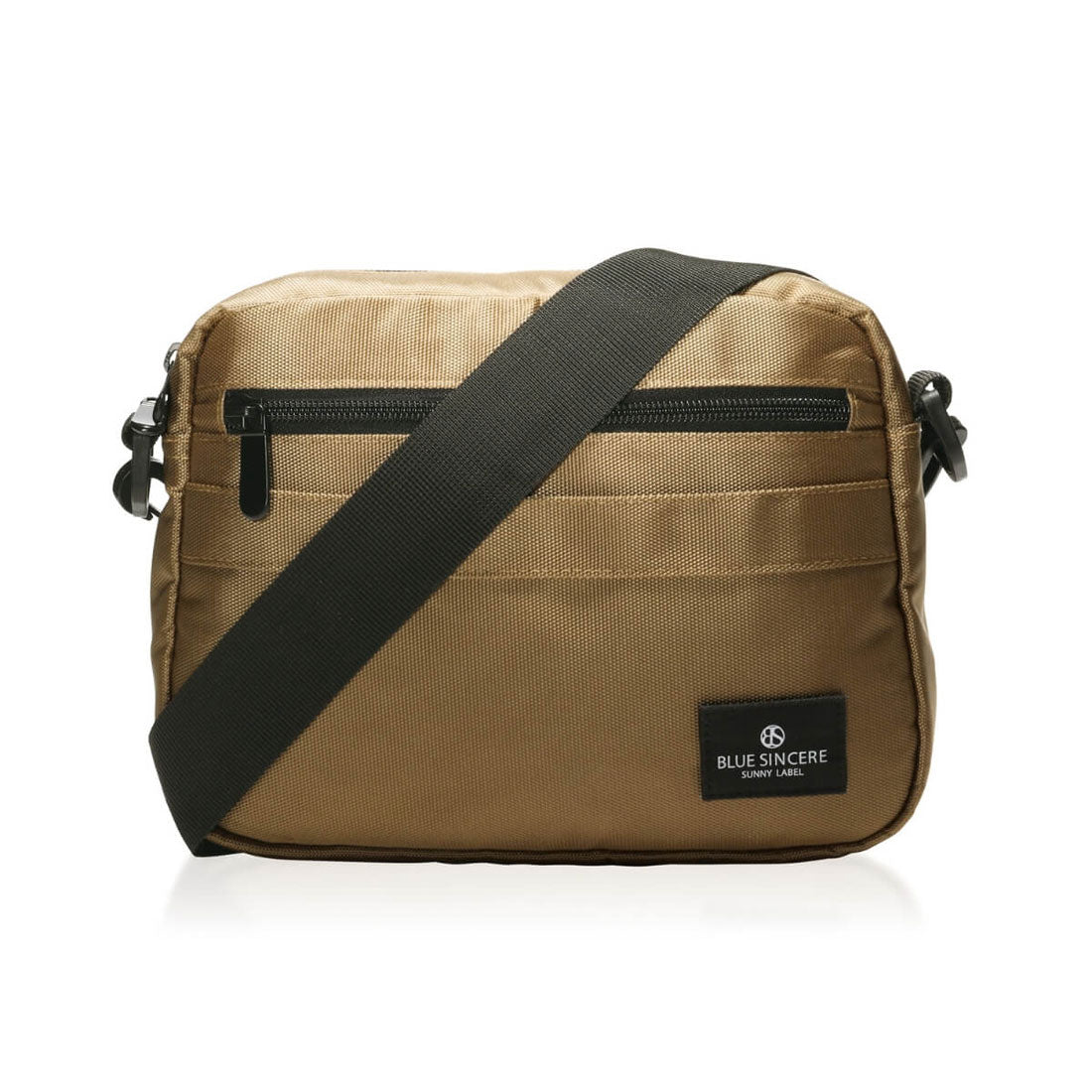 ブルーシンシア BLUE SINCERE ショルダーバッグ メンズ 撥水 軽量 7ポケット フラップレス 斜めがけ RFID スキミング防止 (ベージュ) ベージュ