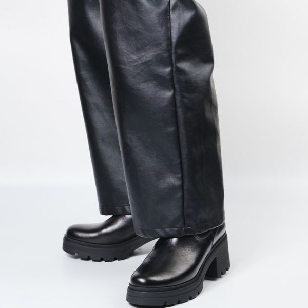 ボントレ BONTRE ミドルサイドゴアブーツ (ブラック) ブラック