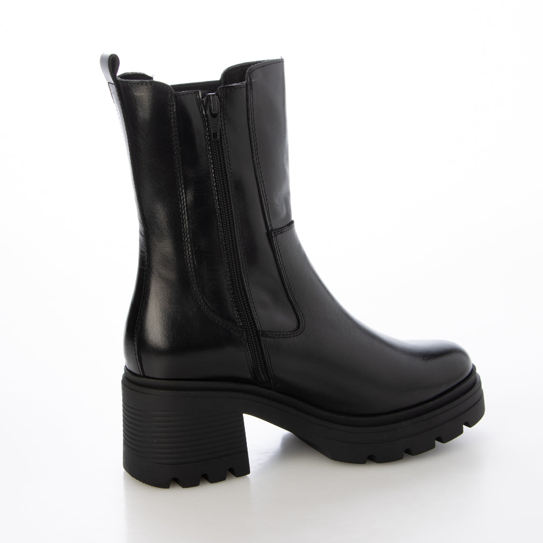 ボントレ BONTRE ミドルサイドゴアブーツ (ブラック) ブラック