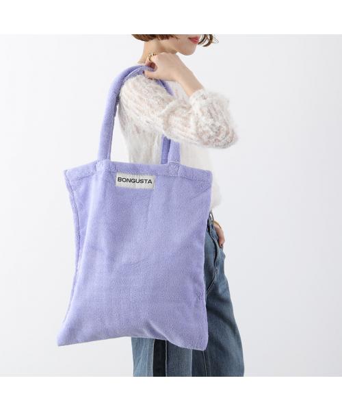 ボングスタ BONGUSTA BONGUSTA トートバッグ NARAM TOTEBAG 無地 ロゴ コットン (Lavender-blue/パープル) Lavender-blue/パープル