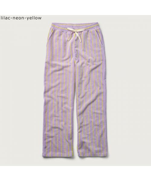 ボングスタ BONGUSTA BONGUSTA イージーパンツ NARAM PANTS タオル地 ストライプ (tropical-crame) tropical-crame