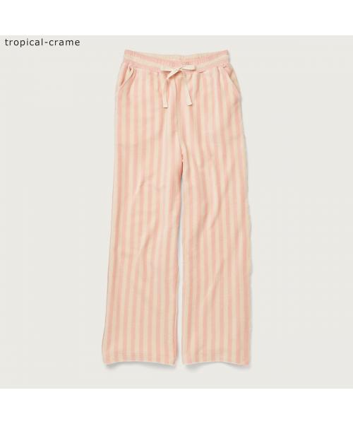 ボングスタ BONGUSTA BONGUSTA イージーパンツ NARAM PANTS タオル地 ストライプ (tropical-crame) tropical-crame