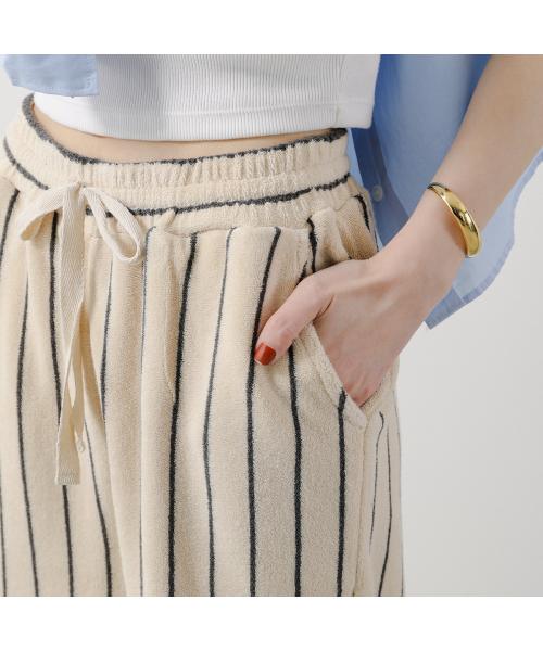 ボングスタ BONGUSTA BONGUSTA イージーパンツ NARAM PANTS タオル地 ストライプ (tropical-crame) tropical-crame