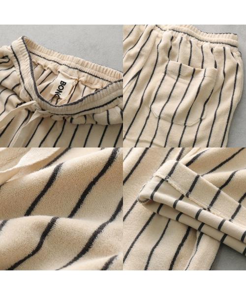 ボングスタ BONGUSTA BONGUSTA イージーパンツ NARAM PANTS タオル地 ストライプ (tropical-crame) tropical-crame