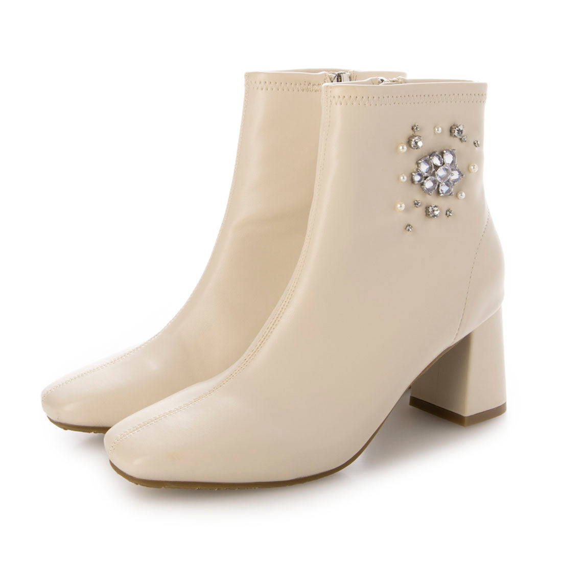 即購入可【Bridget Birkin】新品 24.5cm　黒 パンプス 布莉姬特巴金Bridget Birkin 寶石彈性短靴