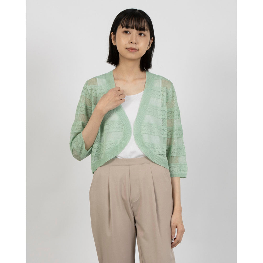 ボレロ 13 BRODIAEA BRODIAEA Openwork Knit Topper Bolero