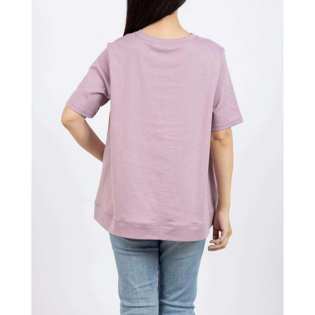 ブローディア BRODIAEA PREMIUMスムース YESスパンコール刺繍半袖Tシャツ (ピンク) ピンク