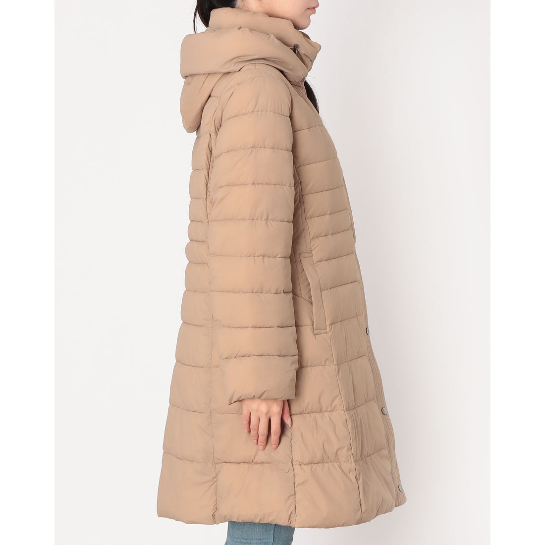 ブローディア BRODIAEA ロングダウンコート (ベージュ) ベージュ