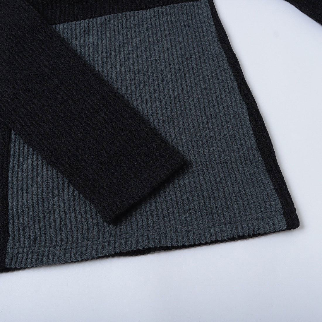 ブローディア BRODIAEA ブロック配色プルオーバー (ブラック) ブラック